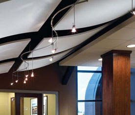 Beautiful and functional acoustical ceiling