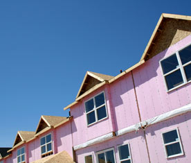 Commercial insulation used on a condominium project